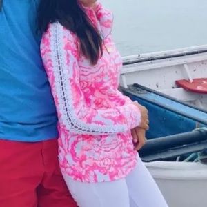 NWT LILLY PULITZER SKIPPER CORAL REEF BESIDE THE POINT